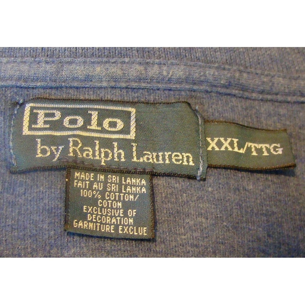 Ralph Lauren Polo Mens Blue Quarter Zip Sweater Size XXL  D112 - Picture 2 of 8